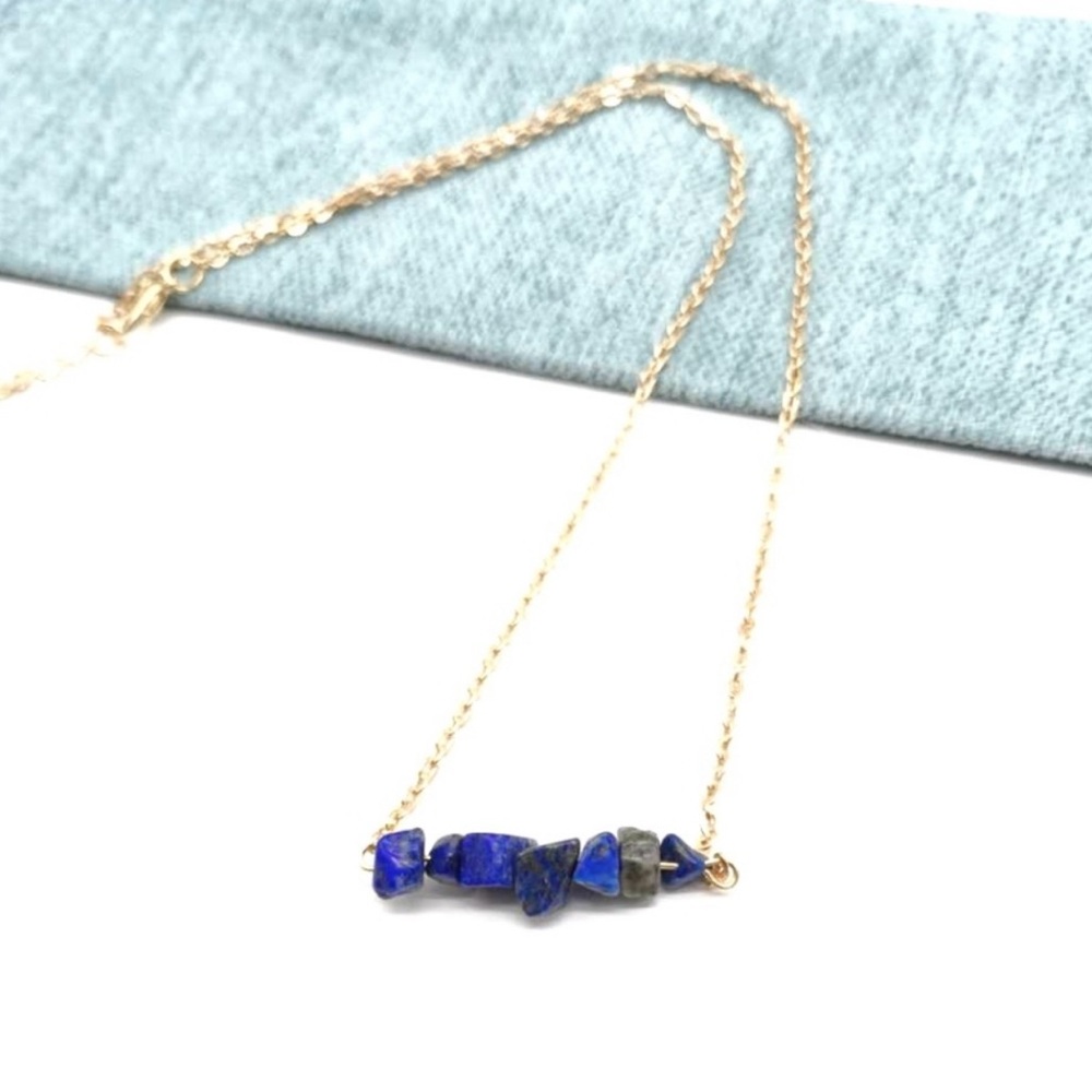 Lapis Lazuli Crystal Chips Necklace